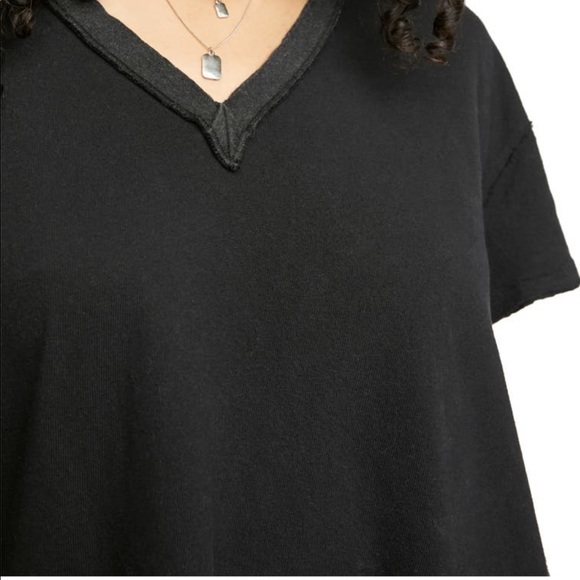NWOT Free People We The Free Tee | Distressed V-Neck T-Shirt | Small - Picture 8 of 10